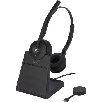 Jabra Engage 55 SE Stereo USB-C MS ausinės su DECT adapteriu ir stovu