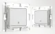 Sieninis jungiklis Shelly Wallswitch1White 1 mygtuko, baltas