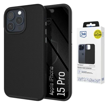 3mk Fortis MagCase for iPhone 15 Pro with MagSafe - Black