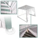 Sodo paviljonas / vakarėlių palapinė su tinkleliu nuo uodų 3x3 m, Balta/Žalia