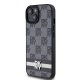 DKNY dėklas iPhone 15 Plus telefonui Checkered Pattern, juodas