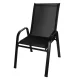 Gardlov 25415 sodo kėdžių rinkinys, 4 vnt., juodas