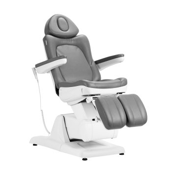 Azzurro 870S elektrinė pedikiūro kėdė, 3 varikliai, pilka