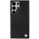 BMW Signature Leather Crossing Lines dėklas Samsung Galaxy S24 Ultra, juodas