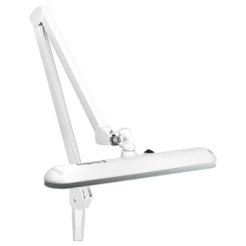 Elegante 801-s LED kosmetinė stalinė lempa su gnybtu, balta