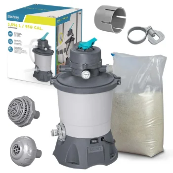Smėlio filtravimo siurblys baseinui Bestway 58515, 3596 l/val. + 25 kg smėlio