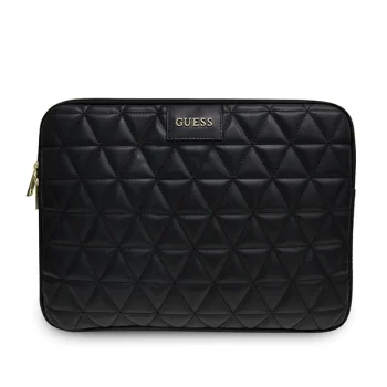Guess Quilted dėklas nešiojamam kompiuteriui 13", juodas