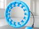 Smart Weighted Hula Hoop for Exercise, Adjustable with Massage Nubs, Blue