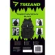 Trizand 00020534 karinio stiliaus žygio kuprinė, 25 l, juoda