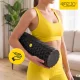 Masažinis volelis su dygliukais 4FIZJO 45 cm EPP, juodas