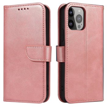 Samsung Galaxy S24+ Plus (SM-S926) Magnet Elegant Bookcase Cover Case, Pink
