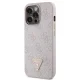 Guess dėklas iPhone 13 Pro su Crossbody dirželiu, rožinis