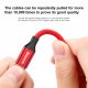 Baseus Yiven USB - Lightning laidas 1.8m, raudonas