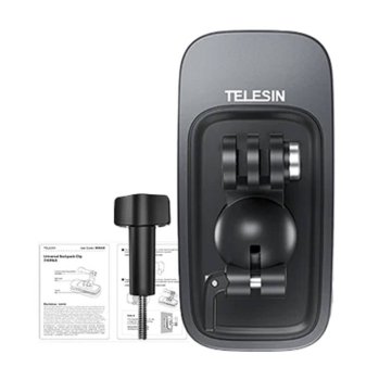 Telesin Backpack Strap Clip Mount for Action Cameras GP-JFM-009