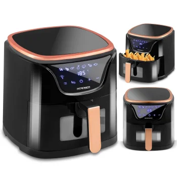 Berdsen BD-652 Air Fryer, 5L, 1500W, Black/Gold