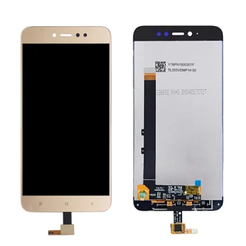 LCD Screen for Xiaomi Redmi Note 5A Prime with Frame, Refurbished, Gold