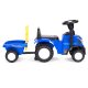 Multistore New Holland paspiriamas vaikiškas traktorius su priekaba, mėlynas