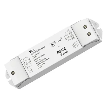 V3-L LED valdiklis 12-48V 3x6A RGB CCT su Push Dim ir RF valdymu