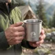 Plieninis turistinis puodelis Mountain Goat 500 ml