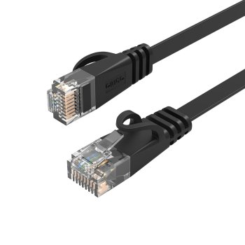 Orico PUG-C6B CAT6 RJ45 tinklo laidas, plokščias, 30 m, juodas