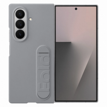 Samsung Galaxy Z Fold7 silikoninis dėklas su stovu ir laikikliu EF-MF966CJEGWW, pilkas