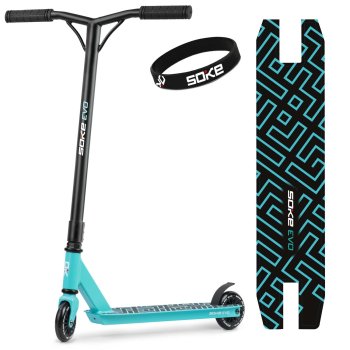 Triukų paspirtukas Soke Evo Light Blue