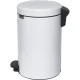Brabantia Newicon šiukšliadėžė su pedalu, 12L, balta