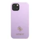 Guess GUHCP13MPS4MU iPhone 13 dėklas Saffiano 4G Small Metal Logo, violetinis