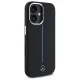 Mercedes dėklas iPhone 16 telefonui Silicone Blue Stripe MagSafe, juodas