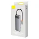 „Baseus Metal Gleam Series“ 4-in-1 USB-C į 4x USB 3.0 šakotuvas, WKWG070013, pilkas
