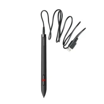 Huion P80 įkraunamas rašiklis grafinėms planšetėms, juodas