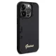 Guess dėklas iPhone 14 Pro Max telefonui Sequin Script Metal, juodas