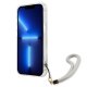 Guess Flower Strap dėklas skirtas iPhone 13 mini, violetinis