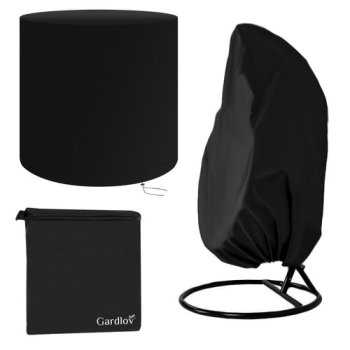Gardlov Protective Cover for Single Garden Chair, Black