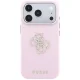 Guess Smooth & Big Strass Logo dėklas telefonui iPhone 18 Pro / 17 Pro, rožinis