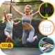 Sodo batutas Neo-Sport 252 cm (8 ft) su vidiniu tinklu ir kopėčiomis