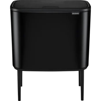 Rūšiavimo šiukšliadėžė Brabantia Bo Touch Bin 3 x 11 L, matinė juoda