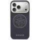 Guess Perforated 4G MagSafe dėklas, skirtas iPhone 17 Pro, mėlynas