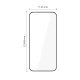 Apsauginis stiklas Tech-Protect Glass Fit+ Xiaomi 17T, 2 vnt., juodas