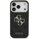 Guess 4G Big 4G Classic Logo dėklas, skirtas iPhone 17 Pro, juodas/auksinis