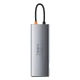 Baseus Metal Gleam Series 9-in-1 USB-C šakotuvas (3x USB 3.0, HDMI, PD, RJ45, SD/TF, VGA)