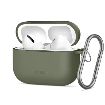 Tech-Protect Silicone Hook Case for AirPods Pro, Olive