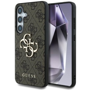 Guess Big 4G Logo Classic dėklas, skirtas Samsung Galaxy S25+, rudas