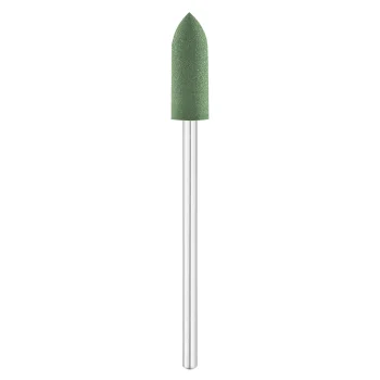 Exo guminis nagų frezos antgalis poliravimui, žalias (Ø 5.5 mm)