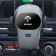 Automobilinis telefono laikiklis su Qi 15W įkrovikliu Dudao F20xs, pilkas