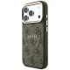 Guess Embossed 4G Classic MagSafe dėklas iPhone 17 / 18 Pro Max, rudas
