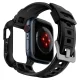 Spigen Rugged Armor Pro dėklas su dirželiu Apple Watch (44/45mm), juodas