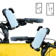 Wozinsky WBHBK6 telefono laikiklis dviračio ir motociklo vairui, juodas