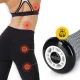 Spiked Massage Roller 4FIZJO Spike Roller 17 cm, Grey-Black