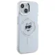 Karl Lagerfeld IML Metal Choupette Head MagSafe dėklas iPhone 15, baltas
